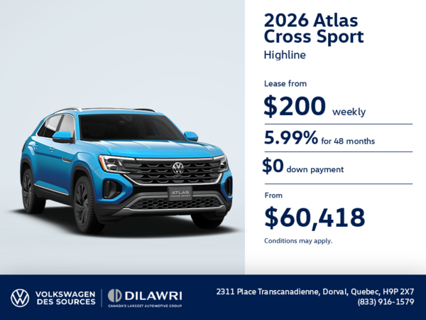 Get the 2026 Volkswagen Atlas Cross Sport