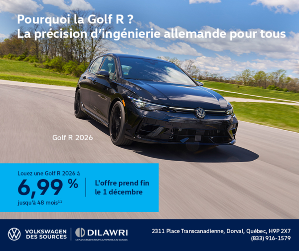 Procurez-vous la Volkswagen Golf R 2026