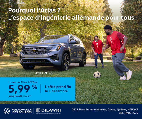 Procurez-vous le Volkswagen Atlas 2026