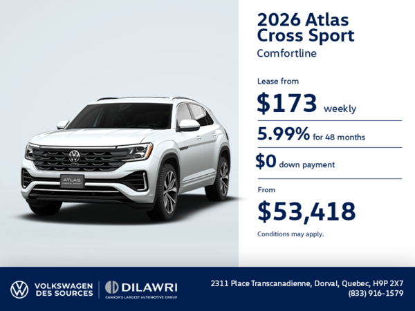 Get the 2026 Volkswagen Atlas Cross Sport