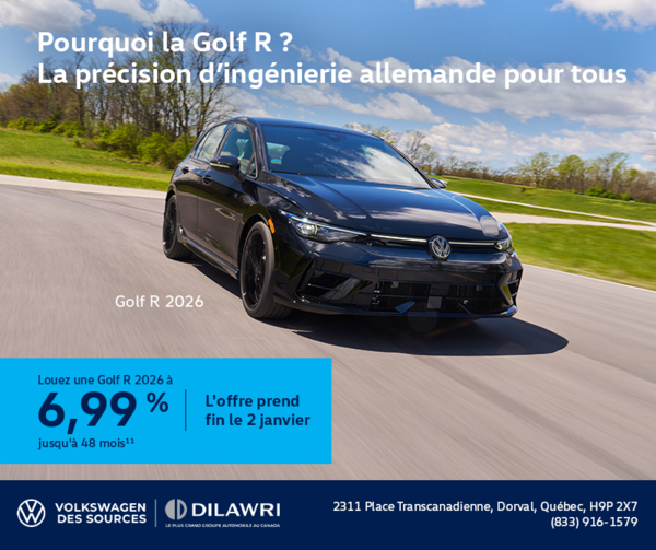 Procurez-vous la Volkswagen Golf R 2026