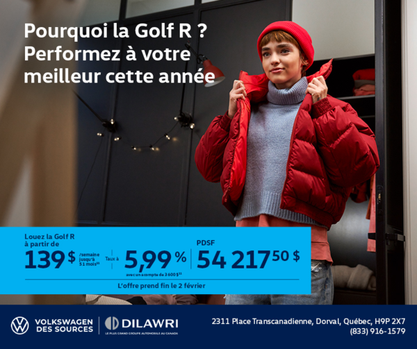Procurez-vous la Volkswagen Golf R 2026