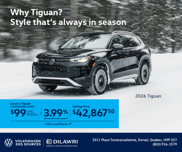 Get the 2026 Volkswagen Tiguan