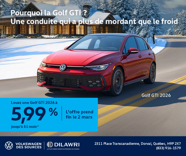 Procurez-vous la Volkswagen Golf Gti 2026