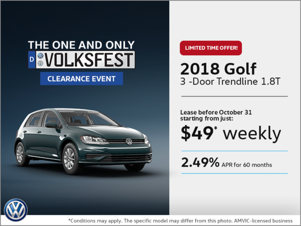Get the 2018 Golf 3-Door!