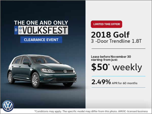 Get the 2018 Golf 3-Door!