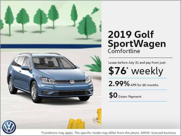 Get the 2019 Golf SportWagen!