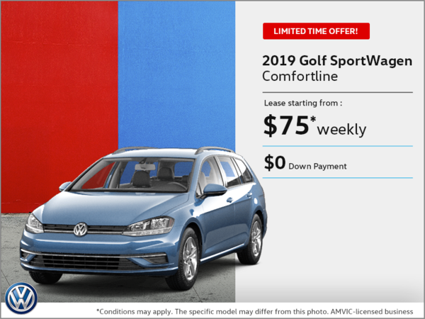 Get the 2019 Golf SportWagen!