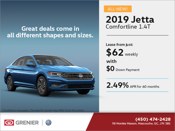 Get the all-new 2019 Jetta