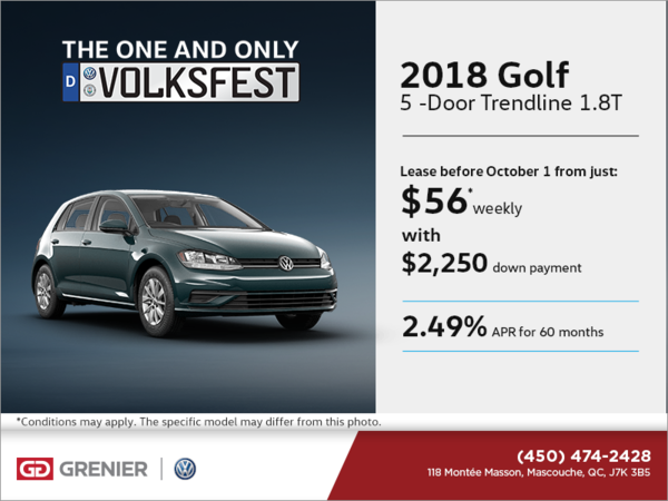 Get the 2018 Golf 5-Door Today!