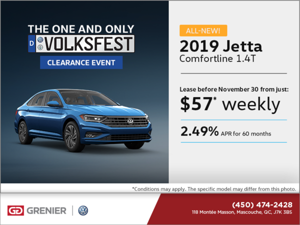 Get the all-new 2019 Jetta
