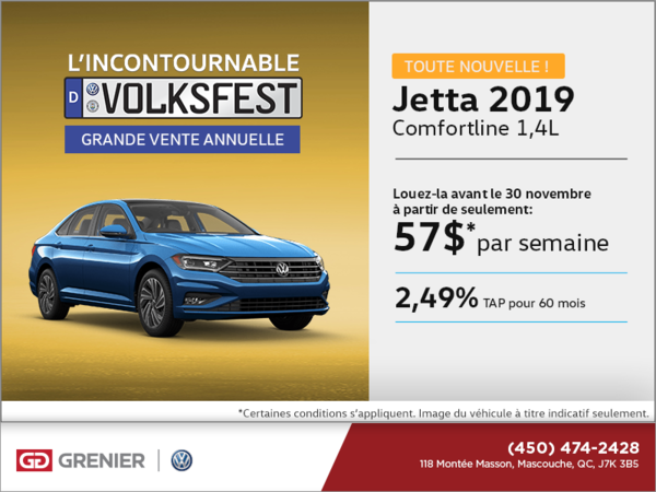 La toute nouvelle Jetta 2019