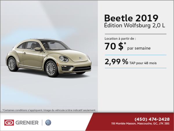 Louez la Beetle 2019!