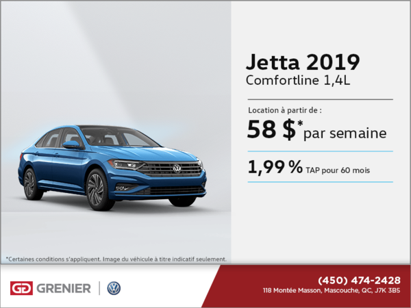 Louez la Jetta 2019!