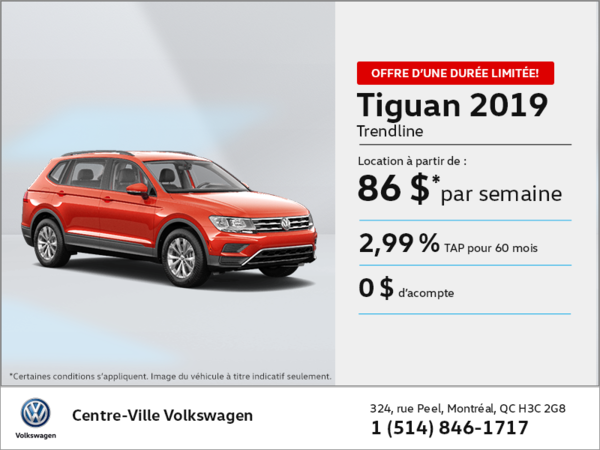 Louez la Tiguan 2019!