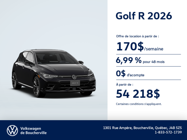 Procurez-vous la Volkswagen Golf R 2026