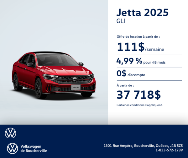 Procurez-vous la Volkswagen Jetta Gli 2025