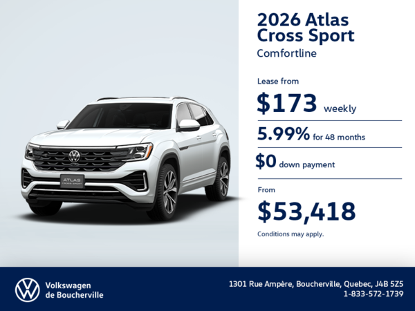 Get the 2026 Volkswagen Atlas Cross Sport