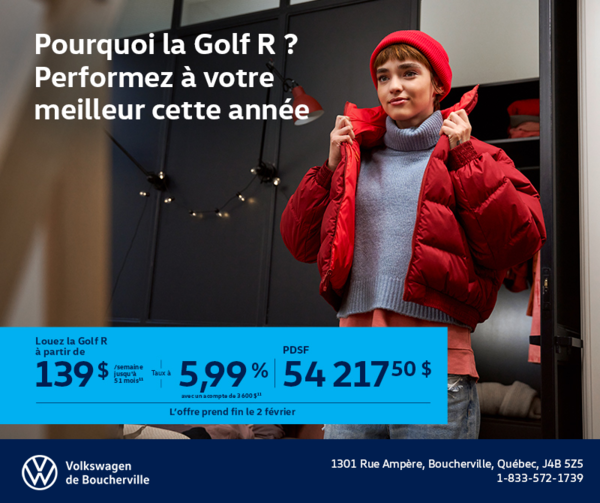 Procurez-vous la Volkswagen Golf R 2026