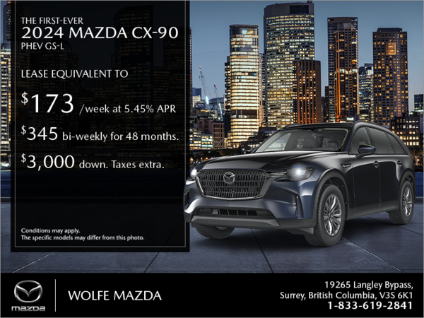 Wolfe Mazda - The new 2024 Mazda CX-90 PHEV