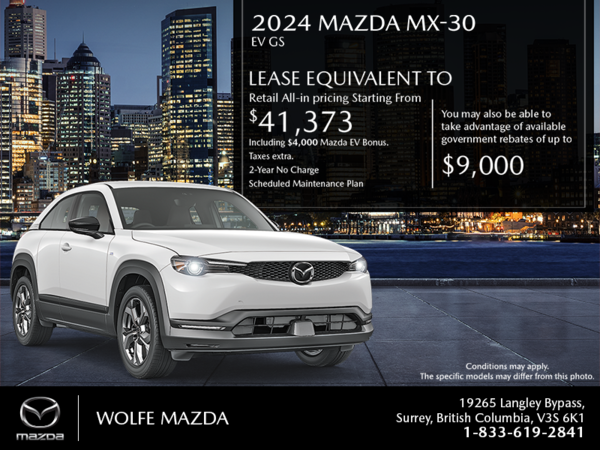 Wolfe Mazda - Get the 2024 Mazda MX-30 EV