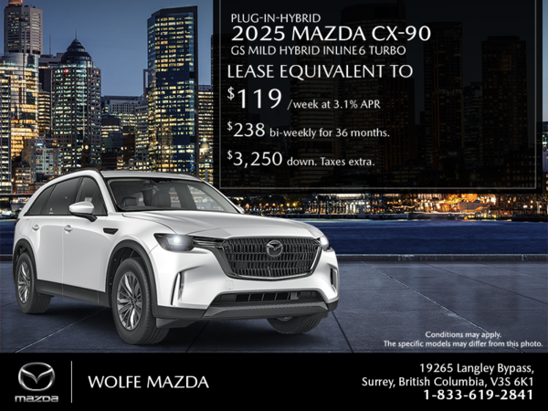 Wolfe Mazda - Get the 2025 Mazda CX-90 MHEV