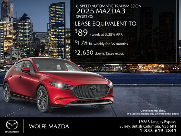 Get the 2025 Mazda 3 Sport