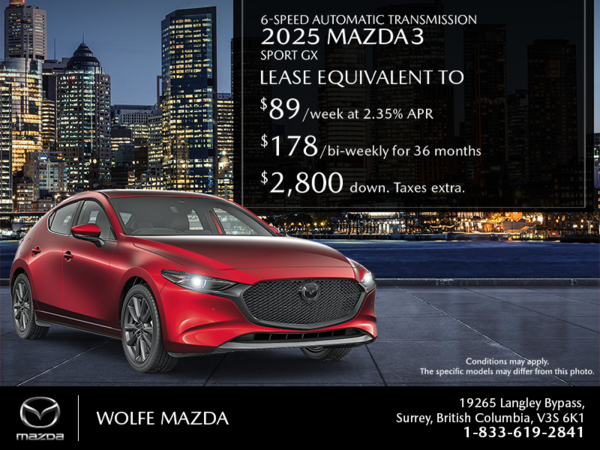 Get the 2025 Mazda 3 Sport