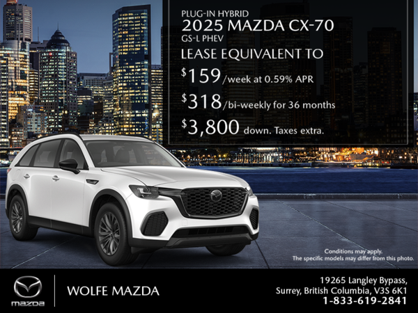 Get the 2025 Mazda CX-70 PHEV