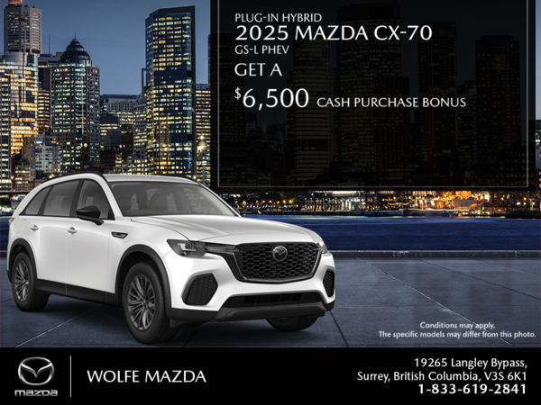 Wolfe Mazda - Get the 2025 Mazda CX-70 PHEV