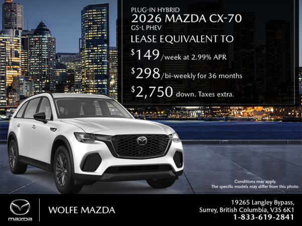 Get the 2026 Mazda CX-70 Plug-In Hybrid