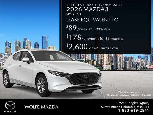 Get the 2026 Mazda3 Sport