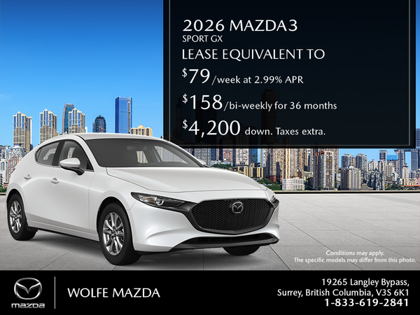 Wolfe Mazda - 2026 Mazda3 Sport