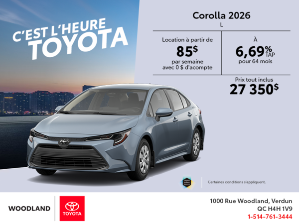 Toyota Corolla 2026