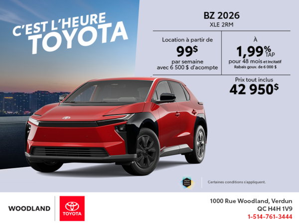 Toyota bZ 2026