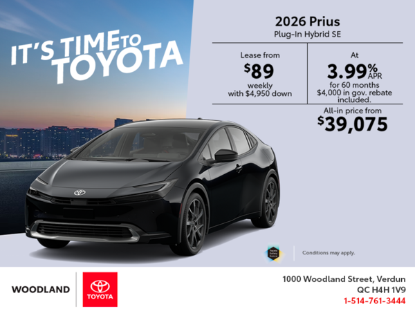 2026 Toyota Prius Plug-In Hybrid