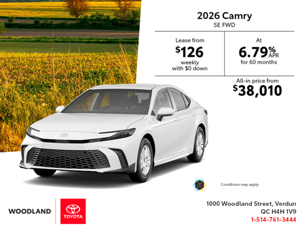 2026 Toyota Camry SE FWD