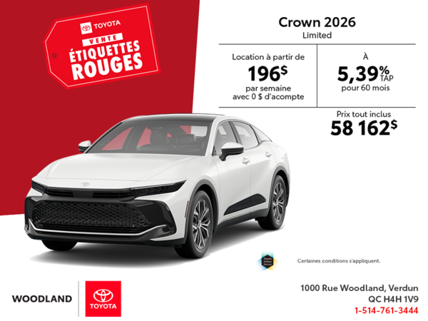 Toyota Crown Limited Hybride 2026