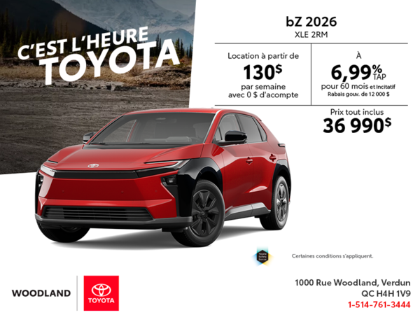 Toyota bZ 2026