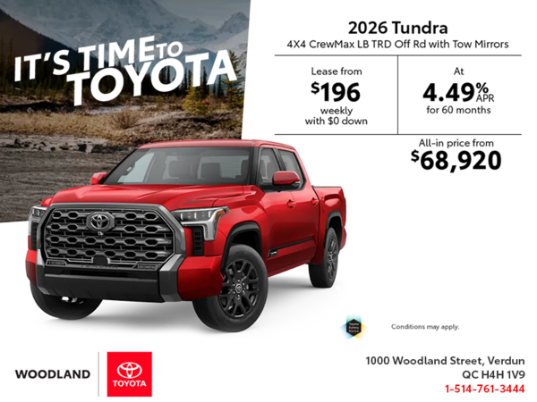 2026 Toyota Tundra