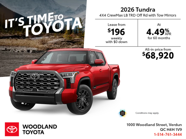 2026 Toyota Tundra
