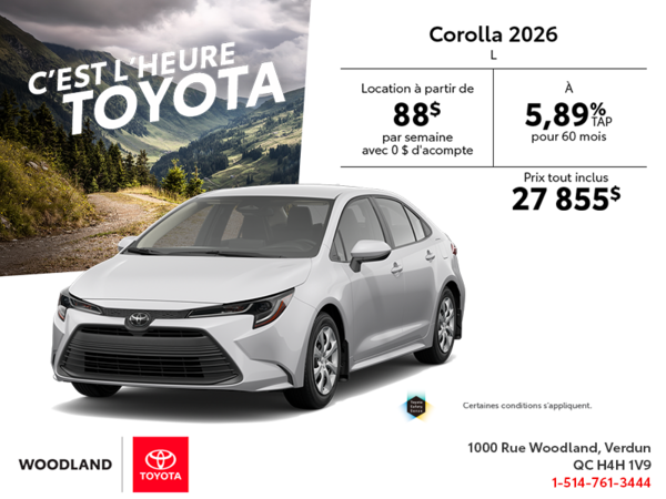 Toyota Corolla 2026