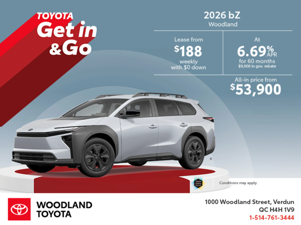 2026 Toyota bZ Woodland
