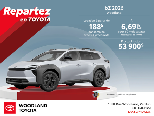 Toyota bZ Woodland 2026