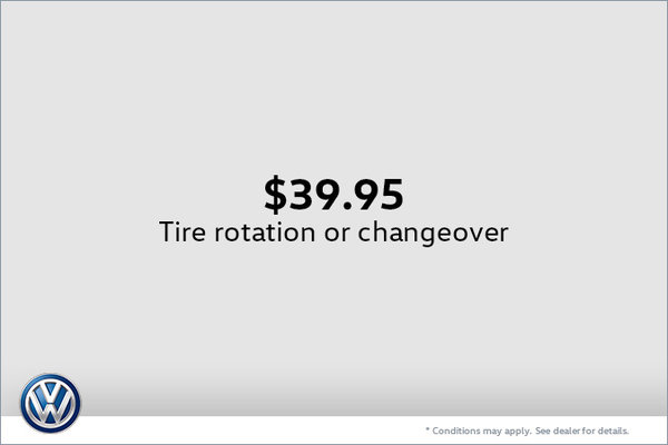 $39.95 Tire Rotation or Changeover