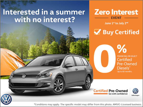 Zero Interest Event!