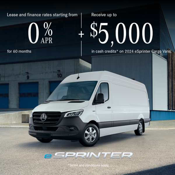 Offers that deliver - eSprinter for the month