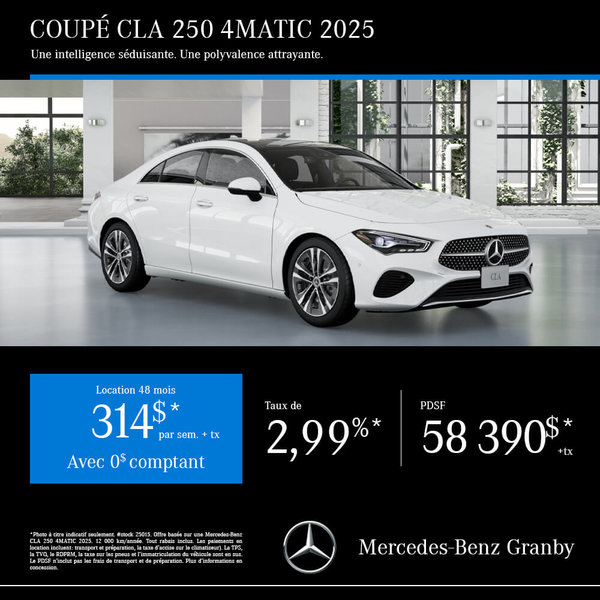 Mercedes Coupé CLA 250 4Matic 2025