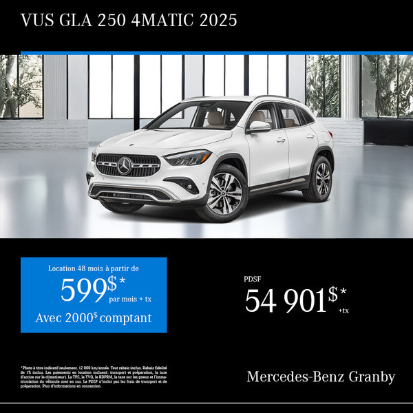 VUS GLA 250 4MATIC 2025