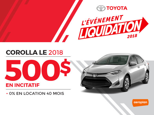 COROLLA LE 2018